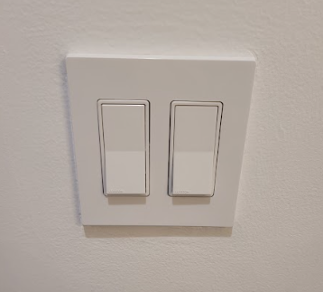 Bathroom light and fan switch upgrade