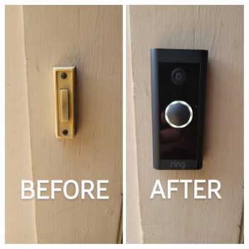 Ring door bell installation