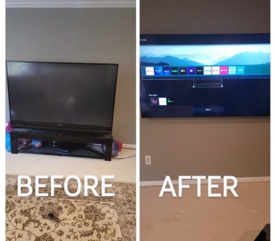 TV wall mounting